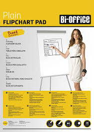 bi office plain flipchart pads