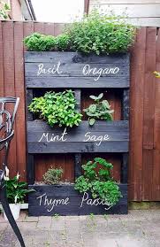 Create this standing clay pot holder to grow your herbs. 20 Pallet Herb Garden Ideas Magzhouse