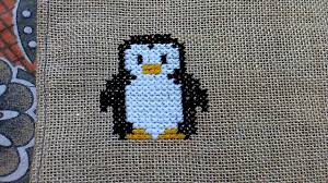 Although she stopped stitching in her teens, she rediscovered the art during her fashion design studies. Ason Design Cross Stitch Penguin Youtube