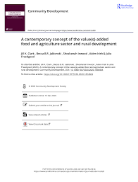 PDF) A contemporary concept of the value(s)-added food and agriculture  sector and rural development