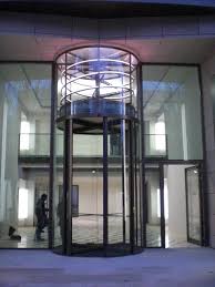 revolving door with artistic canopy design from record record doors are installed and maintained in ireland by electro revolving door doors canopy design