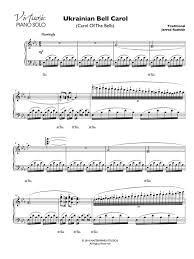 Ukrainian Bell Carol Virtuosic Piano Solo Sheet Music Jarrod Radnich Sheet Music Piano Music Music