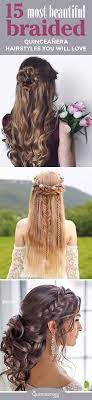 15 Most Beautiful Braided Quinceanera Hairstyles You Will Love Quinceanera Quince Hairstyles Hair Styles Quinceanera Hairstyles