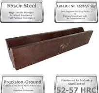 Single V Press Brake Die, 2" V Opening, 85°, 16.33" Length