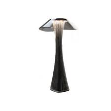 The most common slim table lamp material is wood. Dimmable Usb Brushed Nickel Finish Slim Shadeless Led Table Lamp Interiority