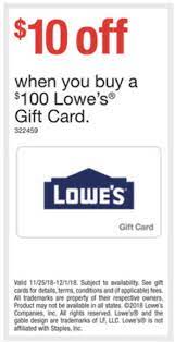 It will be void if altered. Expired Staples 100 Lowe S Giftcard For 90 11 25 18 Until 12 1 18 Doctor Of Credit