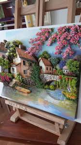 Suheyla S Papertole Sumbul Eldek 3d Boyama Paper Clay Sanatsal Resimler