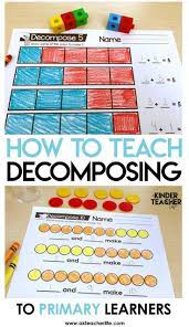 Decomposing Numbers Math Center Games Kindergarten Math Activities Kindergarten Math Numbers Kindergarten