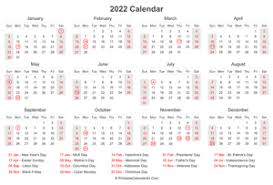 This yearly calendar is ready to print, in a4 or letter. Printable Calendar 2022 Yearly Monthly Weekly Planner Template