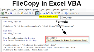 Filecopy In Vba Copy File From One Location To Another Using Vba