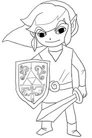 Zelda coloring pages toon link. Link From Legend Of Zelda Wind Waker Coloring Page Online Coloring Pages