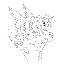 Kleur nu de kleurplaat van eenhoorn met vleugels. Mooie Vliegende Gevleugelde Eenhoorn Vector Kleurplaat 2275554 Download Free Vectors Vector Bestanden Ontwerpen Templates