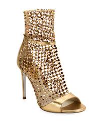 Jewel badgley mischka women's ornamented sandal heeled. Glitter Gold Sandals Neiman Marcus