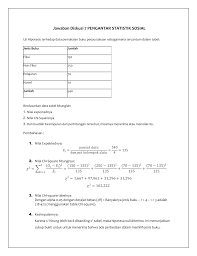 View tugas 2 semester 5 pengantar statistik sosial.docx from ut tugas1 at terbuka university. 397154407 Jawaban Diskusi 7 Pengantar Statistik Sosial Converted