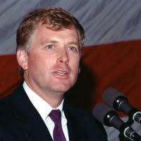Vice President Dan Quayle speaks during a visit aboard the nuclear-powered  aircraft carrier USS DWIGHT D. EISENHOWER (CVN 69)