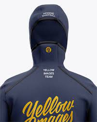 Download Basketball Full Zip Hoodie Mockup Back View Of Hooded Jacket In Apparel Mockups On Yellow Images Object Mockups