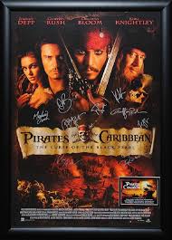 Pirates Of The Caribbean The Curse Of The Black Pearl Movie Poster Pirates Of The Caribbean The Curse Of The Black Pearl Signed Movie Poster Pirate Movies Pirates Of The Caribbean Good Movies