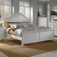 This series is a beautiful centerpiece with a traditional white finish and timeless platform styling. Broyhill Furniture Mirren Harbor King Arched Panel Headboard And Footboard Bed Fmg Local Home Furnishing Panel Beds