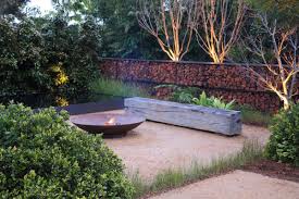 Designed By Christopher Owen Landscape Design Silver Medal Winning Garden Tread Lightly At The Australian Garden Fire Pit Australian Garden Fireplace Garden