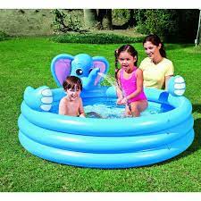 Jual kolam renang anak bayi lengkap spa intime model bulat. Kolam Renang Anak Bestway Elephant Spray Pool 53048 Kolam Karet Kolam Gajah Bestway Shopee Indonesia