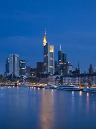 Financial District And Main River Frankfurt Am Main Hessen Germany Photographic Print Walter Bibikow Art Com Frankfurt Financial District Frankfurt Am Main
