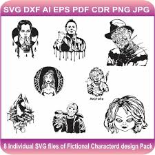 Download Halloween Svg Halloween Characters Svg Svg Dxf Eps Pdf Png Cricut Silhouette Cutting File Vector Clipart PSD Mockup Templates