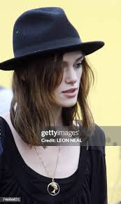 British actress Keira Knightley walks towards the main stage at the... News  Photo