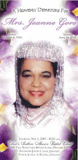 Jeanne Gore Obituary (1926