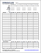 Free Printable Exercise Log And Blank Exercise Log Template