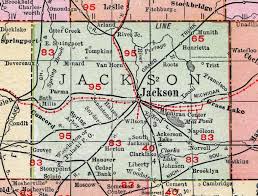 Jackson County Michigan 1911 Map Rand Mcnally Michigan Center Grass Lake Spring Arbor Parma Springport Rives Junct Jackson County Michigan County Map