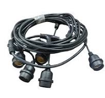 Waterproof E27 Lamp Socket Cable Connecting Line for Poultry House Light  Bulb