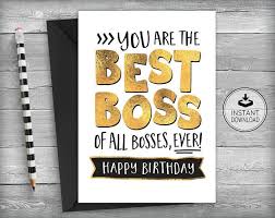 Birthday Card For Boss Funny Boss Card Supervisor Thank You Card Funny Appreciation Etsy Birthday Greetings For Boss Birthday Card For Boss Boss Birthday
