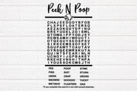 This word search is printable on multiple sizes, including 8.5 by 11, and it's also cricut/silhouette compatible. Peek And Poop Word Search Svg Grafik Von Kayrativedigitalkreations Creative Fabrica