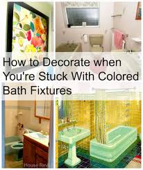decorating with colored bathroom fixtures