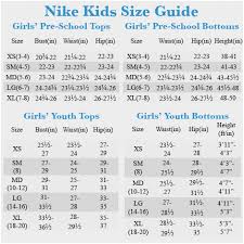 49 Circumstantial Nike Kids Sizing Chart