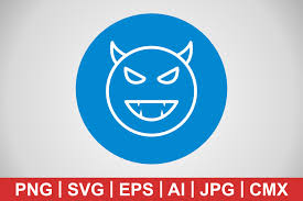 Download Vector Devil Icon Graphic By Iyikon Creative Fabrica SVG Cut Files