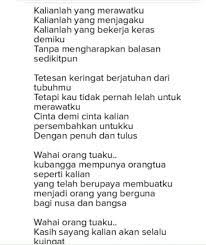 Puisi Untuk Orang Tua Brainly Co Id