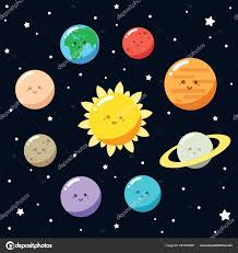 Creative dream design solar system cute sticker kids flat design cute solar system solar system planets cartoon solar system set kids solar system planets solar system kids solar system vector. Cartoon Cute Kawaii Solar System Earth