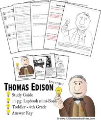 Select from 35919 printable crafts of cartoons, nature, animals, bible and many more. Thomas Edison Biography Report K 8th By Beth Gorden Tpt