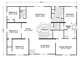 Five bedroom mobile home floor plans jacobsen homes. American Freedom Triplewide Manufactured Home Floor Plan Or Modular Floor Plans