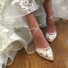 Find deals on saks shoes in womens shoes on amazon. Lace Wedding Shoes Low Heel Bella Belle Amelia Bridal Shoes