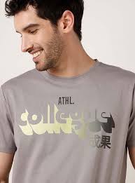 POLERA ROBERT LEWIS MANGA CORTA CUELLO REDONDO PRINT