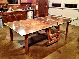 My Little Brother S First Diy A Ping Pong Table Ping Pong Table Ping Pong Table Diy Ping Pong