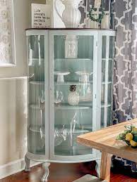 This minimalist and elegant curio cabinet will be the perfect display unit for all your amazing stuff. Curio Cabinet Makeover Diy With Paint And No Sanding