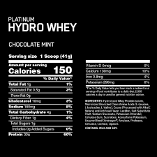 Platinum Hydrowhey Optimum Nutrition