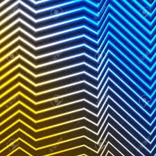 Green color stream desktop wallpaper. Blue And Yellow Neon Laser Glowing Curved Lines Refraction Background Royalty Free Cliparts Vectors And Stock Illustration Image 110122220