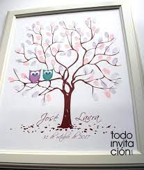 Arbol de firmas para boda. Cuadros De Firmas Con Huellas En Tu Boda Bautizo O Comunion Arbol De Huella Arbol De Huellas Boda Invitaciones De Boda Sencillas Invitaciones De Boda Vintage