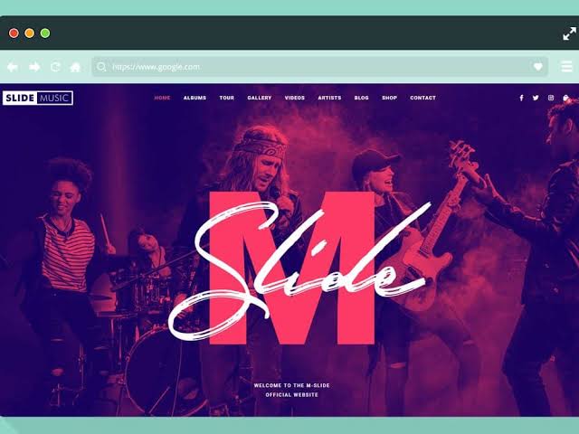 diseño web musical