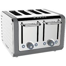 Dualit Architect 4 Slice Toaster Polished Steel Canvas White Dualit Dualit Toaster Toaster