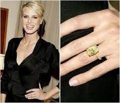 Heidi Klums Engagement Ring Yellow Diamond Engagement Ring Yellow Diamond Yellow Diamond Wedding Rings